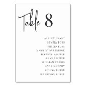 Moderne handgeschreven + klassieke seriële gastnam kaart (Voorkant)