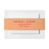 Moderne handgeschreven kleurrijke heldere retro br uitnodigingen wikkel (Voorkant Voorbeeld)