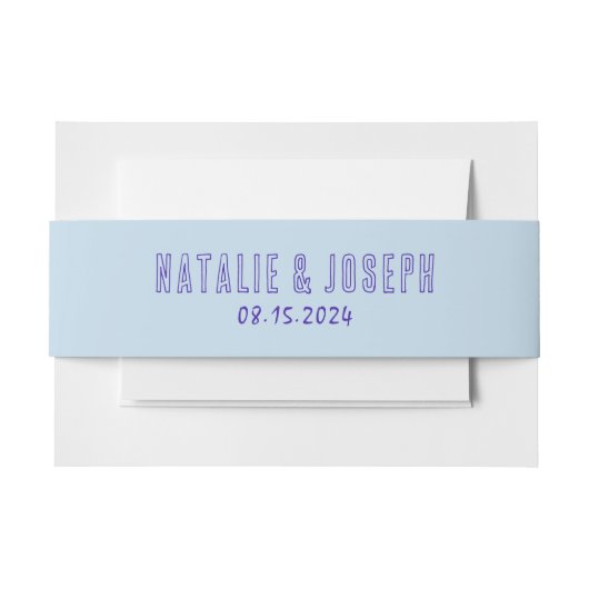 Moderne handgeschreven kleurrijke vet retro bruilo uitnodigingen wikkel (Voorkant Voorbeeld)