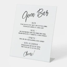 Moderne handgeschreven koppen Eenvoudige open bar 
