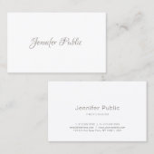 Moderne handgeschreven miniatuur handgeschreven sc visitekaartje (Voorkant / Achterkant)