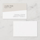 Moderne handgeschreven minimalistische scripts visitekaartje (Voorkant / Achterkant)