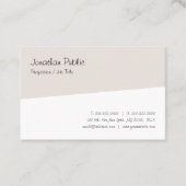 Moderne handgeschreven minimalistische scripts visitekaartje (Voorkant)