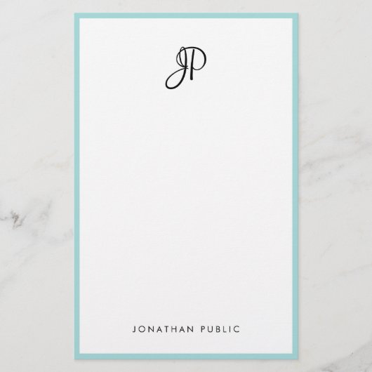 Moderne handgeschreven minimalistische Sjabloon va Briefpapier (Voorkant)