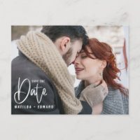 Moderne handgeschreven monochrome foto's bruiloft