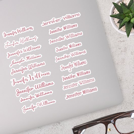 Moderne handgeschreven naam (18 stijlen) - Roségou Sticker