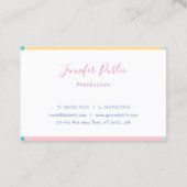 Moderne handgeschreven naam Eenvoudige Sjabloon Tr Visitekaartje (Achterkant)