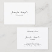 Moderne handgeschreven naam — Professional Visitekaartje (Voorkant / Achterkant)