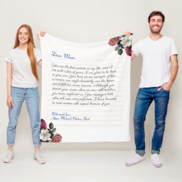 Moderne handgeschreven Notitieboek handgeschreven  Fleece Deken