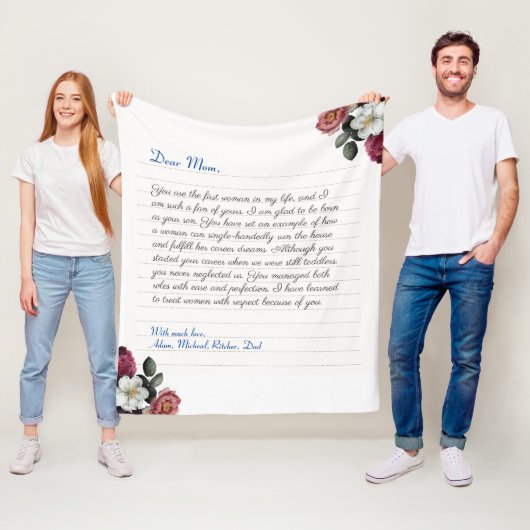 Moderne handgeschreven Notitieboek handgeschreven  Fleece Deken (In situ)