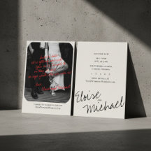 Moderne handgeschreven overlay foto save the date