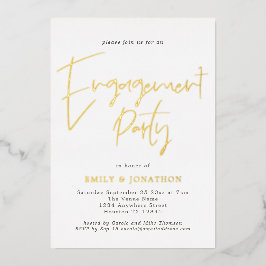 Moderne handgeschreven partij voor handgeschreven  folie uitnodiging