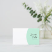 Moderne handgeschreven, persoonlijke handgeschreve visitekaartje (Staand voorkant)