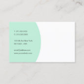 Moderne handgeschreven, persoonlijke handgeschreve visitekaartje (Achterkant)