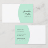 Moderne handgeschreven, persoonlijke handgeschreve visitekaartje (Voorkant / Achterkant)