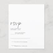 Moderne handgeschreven RSVP-kaart (Voorkant)