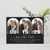 Moderne Handgeschreven Script Arch Photo Sla de da Kaart (Staand voorkant)