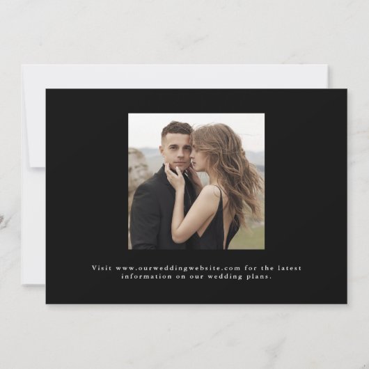 Moderne Handgeschreven Script Arch Photo Sla de da Kaart (Achterkant)