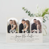 Moderne Handgeschreven Script Arch Photo Sla de da Kaart (Staand voorkant)