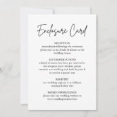 Moderne handgeschreven script bijkaart voor het hu kaart (Voorkant)