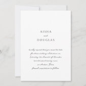 Moderne handgeschreven script Elegante trouwdag Save The Date (Voorkant)