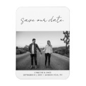 Moderne handgeschreven script foto Weduwnaar Opsla Magneet (Verticaal)