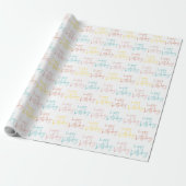 Moderne handgeschreven script gelukkig verjaardag cadeaupapier (Uitgerold)