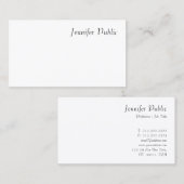 Moderne handgeschreven script, minimale Sjabloon Visitekaartje (Voorkant / Achterkant)