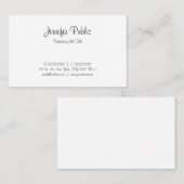 Moderne  handgeschreven script minimalistisch visitekaartje (Voorkant / Achterkant)