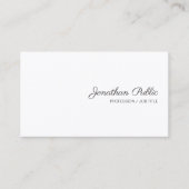 Moderne handgeschreven Script Name Simple Sjabloon Visitekaartje (Voorkant)