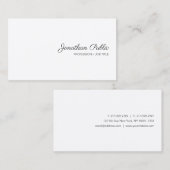 Moderne handgeschreven Script Name Simple Sjabloon Visitekaartje (Voorkant / Achterkant)