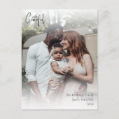 Moderne handgeschreven script, volledige foto feestdagenkaart (Voorkant)