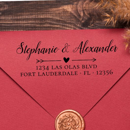 Moderne handgeschreven script voor het retourneren  zelfinktende stempel