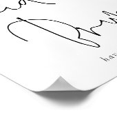 Moderne handgeschreven script Welkom bij Bridal Br Poster (Hoek)