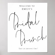 Moderne handgeschreven script Welkom bij Bridal Br