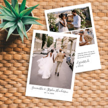 Moderne handgeschreven scriptie & 4 foto's Huwelij