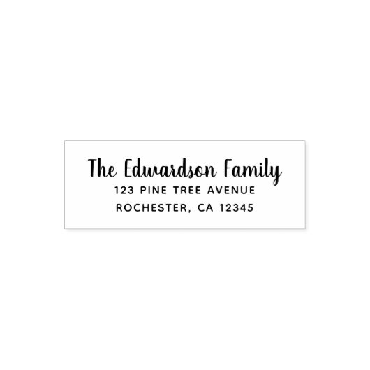 Moderne handgeschreven scriptnaam zelfinktende stempel (Design)