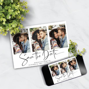 Moderne Handgeschreven sparen de Datum Veelvoudige Save The Date