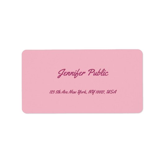 Moderne handgeschreven tekst handgeschreven script etiket (Voorkant)