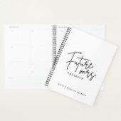 Moderne handgeschreven toekomstige mevrouw trouwen planner (Display)
