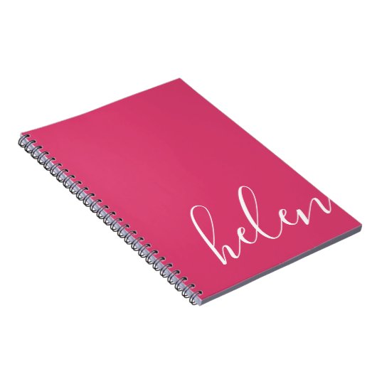 Moderne handgeschreven typografie Script Naam in R Notitieboek (Rechterzijde)