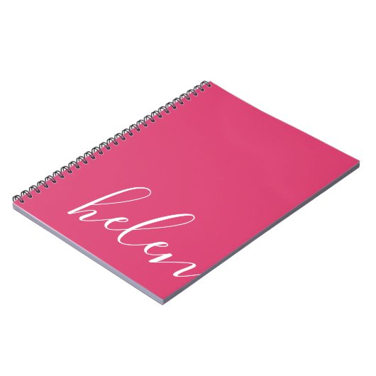 Moderne handgeschreven typografie Script Naam in R Notitieboek (Linkerzijde)