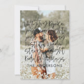 Moderne handgeschreven typografie Vakantiefotokaar (Voorkant)