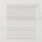 Moderne, handgeschreven uitnodiging voor bruiloft flyer (Achterkant)