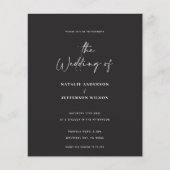 Moderne handgeschreven uitnodiging voor bruiloft flyer (Voorkant)