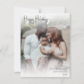 Moderne handgeschreven volledige foto van script feestdagenkaart (Voorkant)