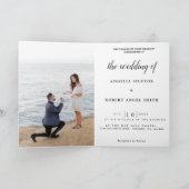 Moderne handgeschreven witscript foto bruiloft (Binnen)