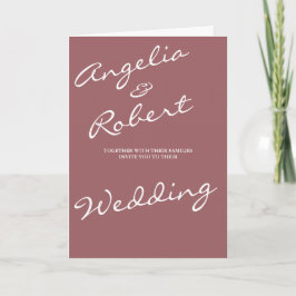 Moderne Handgeschreven Witte Script Foto Huwelijk