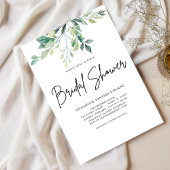 Moderne handgeschreven zwarte bruidsbruiloft  kaart