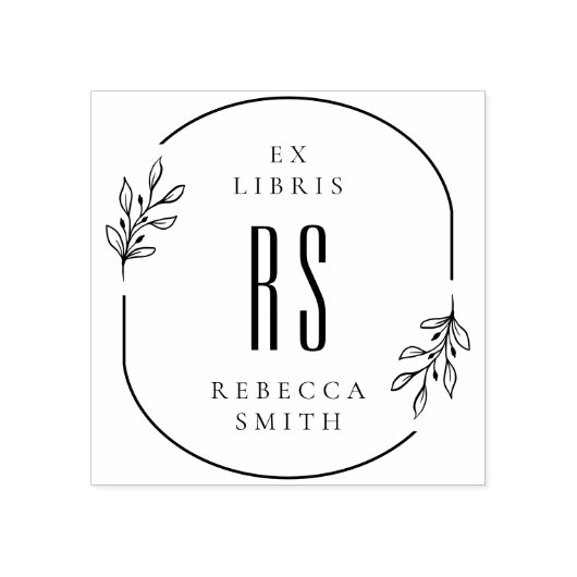 Moderne, handgetekende bladzijden Ex Libris - Aang Rubberstempel (Afrduk)